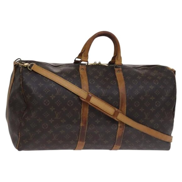 LOUIS VUITTON Monogram Keepall Bandouliere 55 Boston Bag - Picture 2 of 16